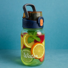 Green Leak-Proof Portable Fruit Infuser Water Bottle Approx 600ML (1 Pc)