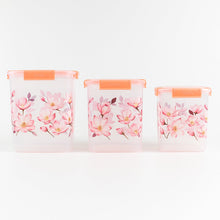 Organiza Floral Food Storage Set – 3 Pcs
