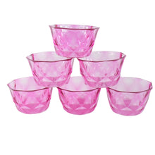 6pc Diamond shape ice cream bowl set