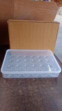 Plastic Egg 24 Grid Storage Container Holder for Refrigerator Egg Tray Holds 24 Eggs (1 Pc)
